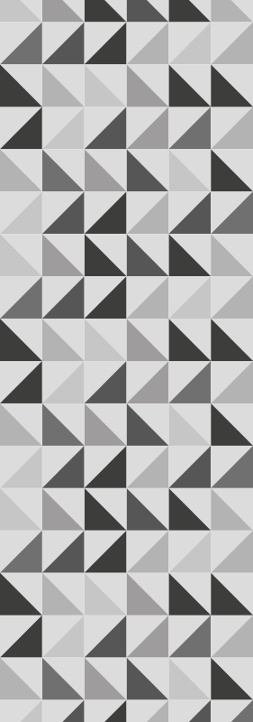 Tapete vinílico casa de banho triângulos geométricos - TenStickers