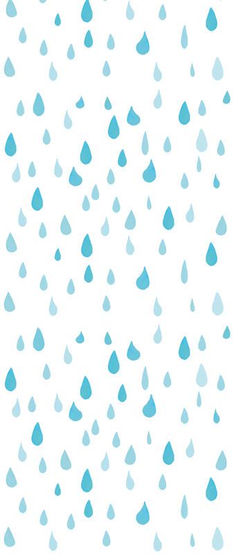 Tapete vinílico casa de banho gotas d'água azul aquarela - TenStickers