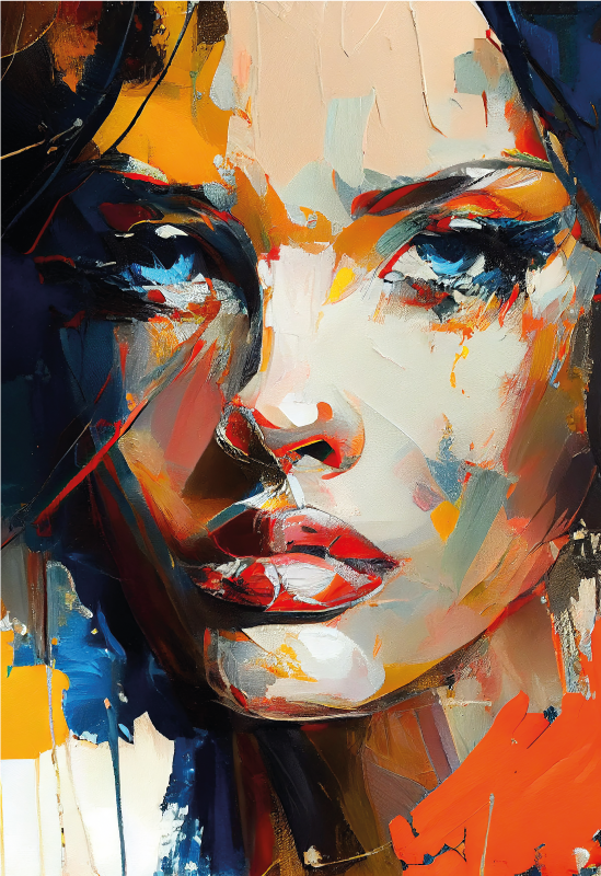 Tapete vinílico casa de banho pintura facial colorida - TenStickers