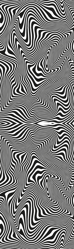 Tapete vinílico casa de banho zebra efeito 3d - TenStickers