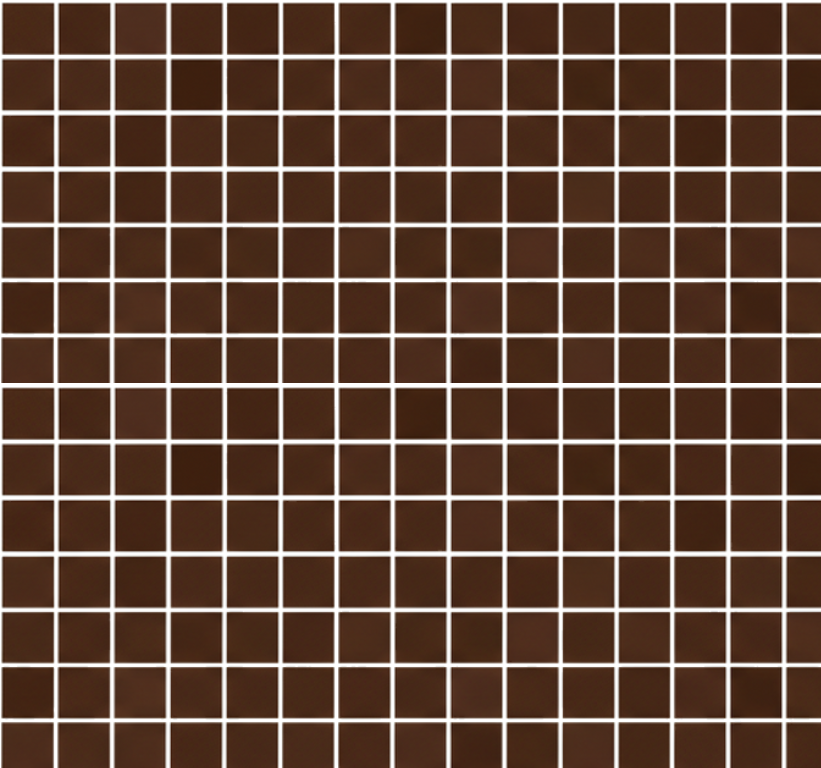 Tapete vinílico casa de banho mosaicos mini marrom chocolate - TenStickers