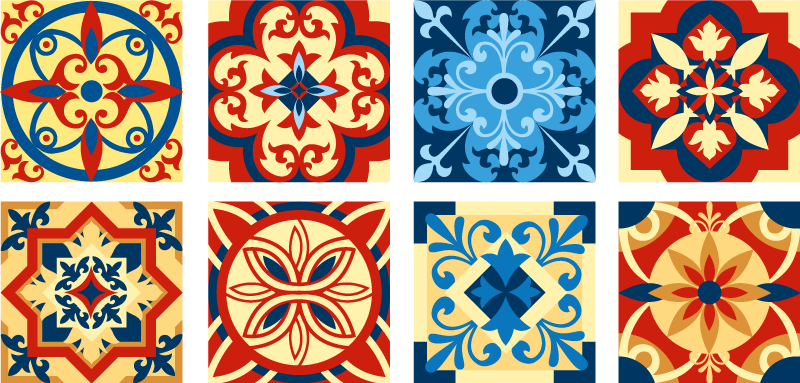 Tapete vinílico cozinha eraldo azulejos - TenStickers