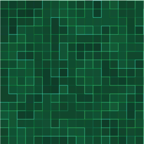Tapete vinílico cozinha mosaico abstrato verde claro - TenStickers