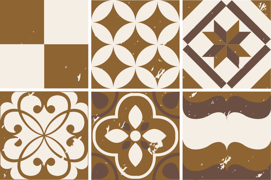 Tapete vinílico cozinha design cimento marrom - TenStickers