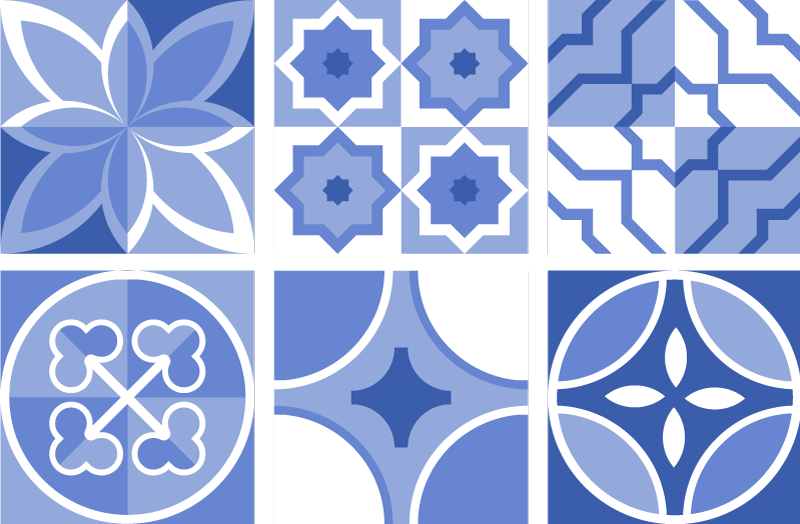Tapete vinílico cozinha azulejos cindito - TenStickers