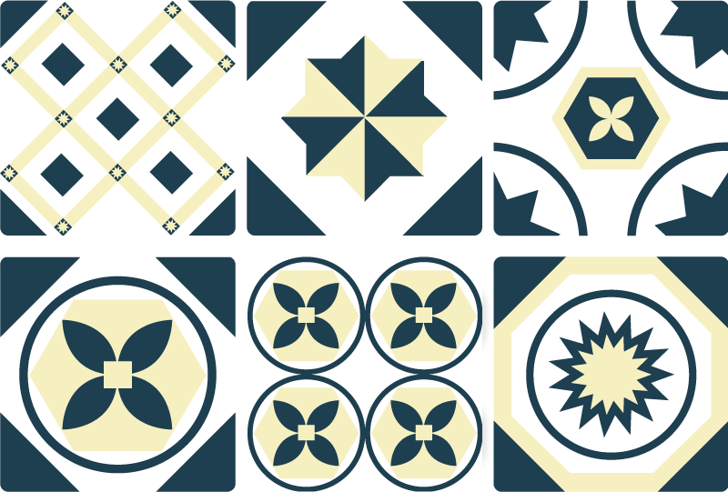 Tapete vinílico cozinha azulejos alionsa - TenStickers