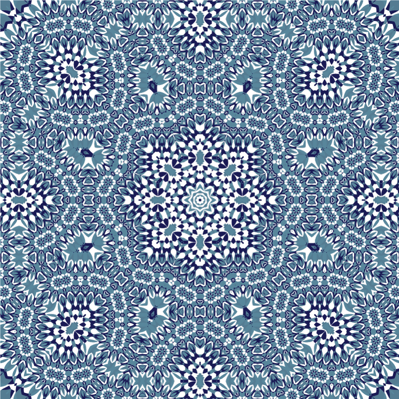 Tapete vinílico cozinha mandala de mosaico - TenStickers