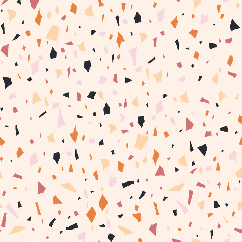 Tapete vinílico cozinha em folha de terrazzo cinza - TenStickers