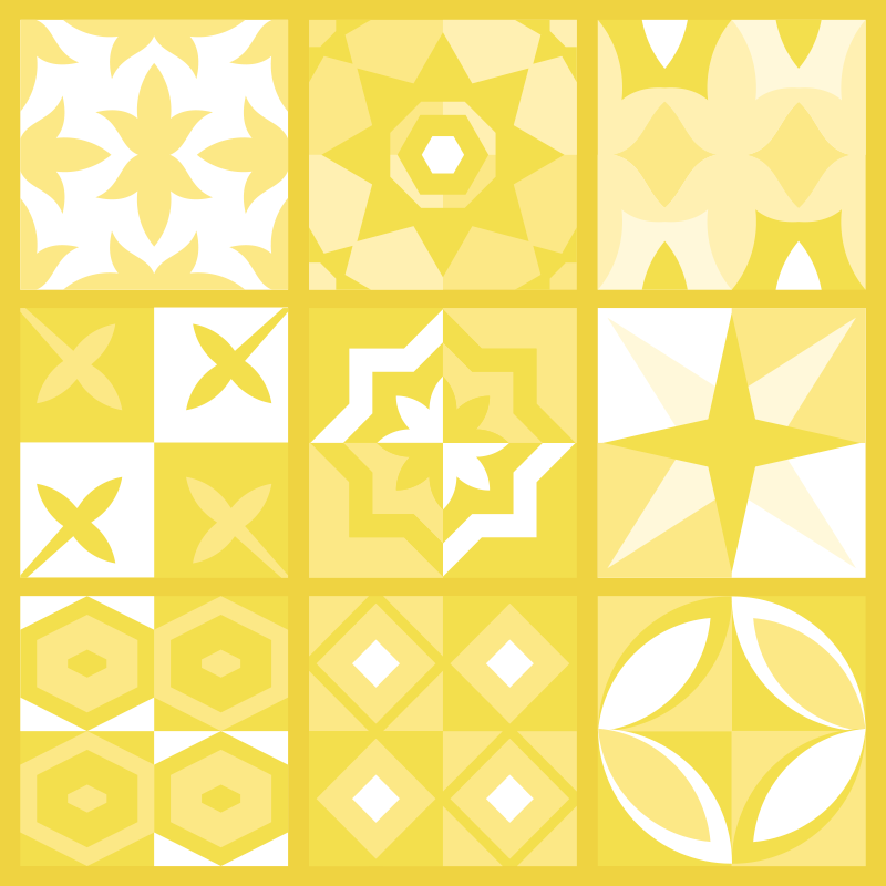 Tapete vinílico cozinha pantone iluminante - TenStickers