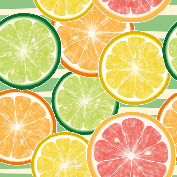 Tapete vinílico cozinha adesivos de azulejo cítricos - TenStickers