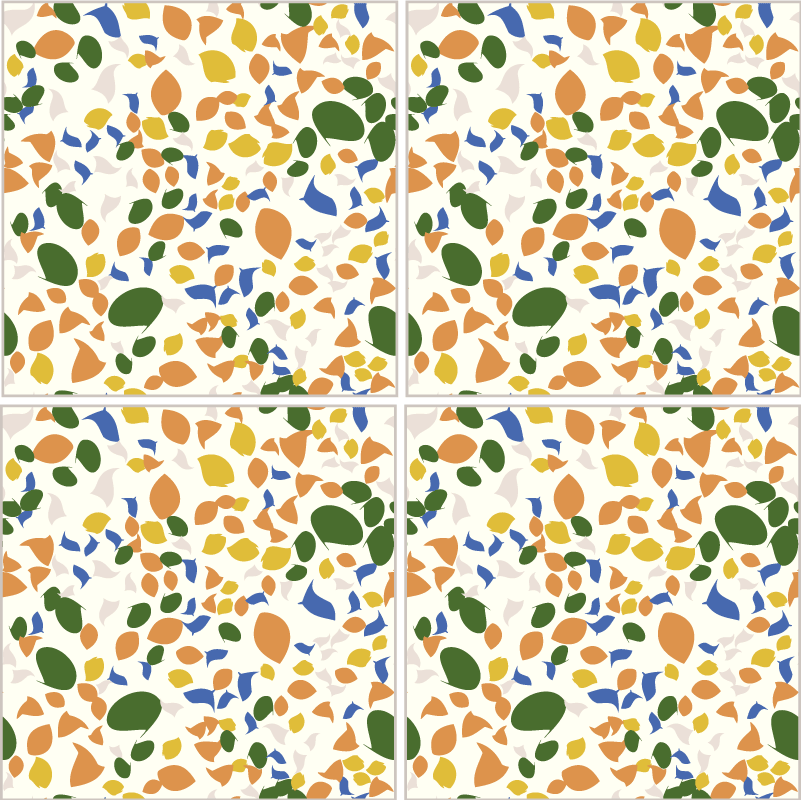 Tapete vinílico cozinha estilo terrazzo - TenStickers