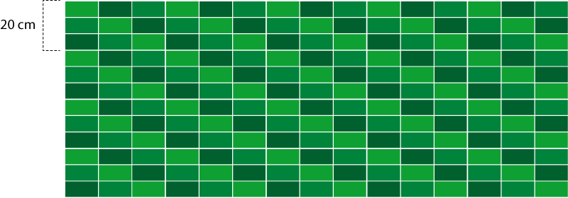 Tapete vinílico cozinha ladrilho de tijolos verdes - TenStickers
