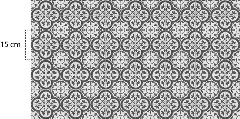 Tapete vinílico cozinha estilo mosaico marroquino - TenStickers