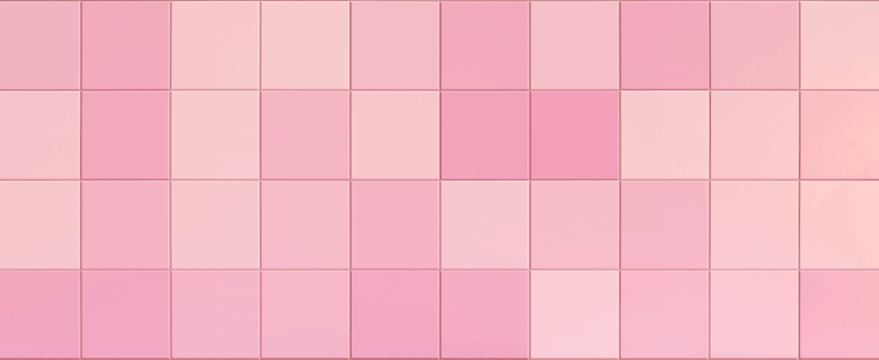 Tapete vinílico cozinha azulejos quadrados rosa - TenStickers