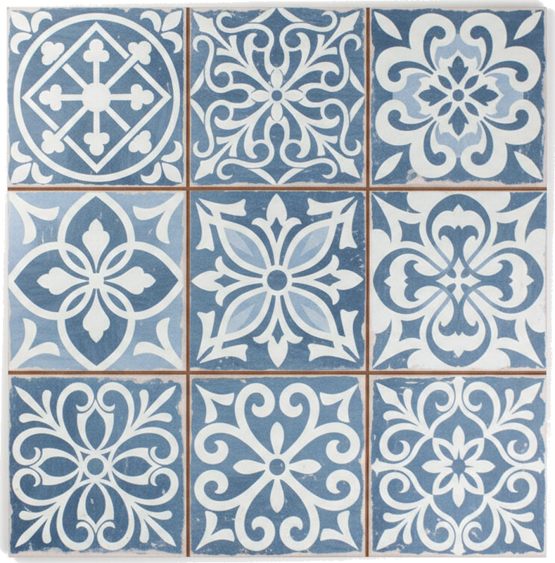 Tapete vinílico cozinha azulejos marroquinos - TenStickers