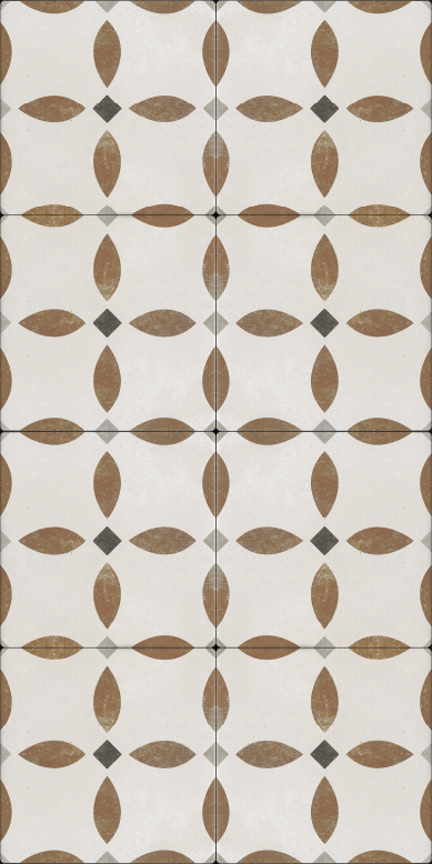 Tapete vinílico cozinha azulejos estilo romano - TenStickers