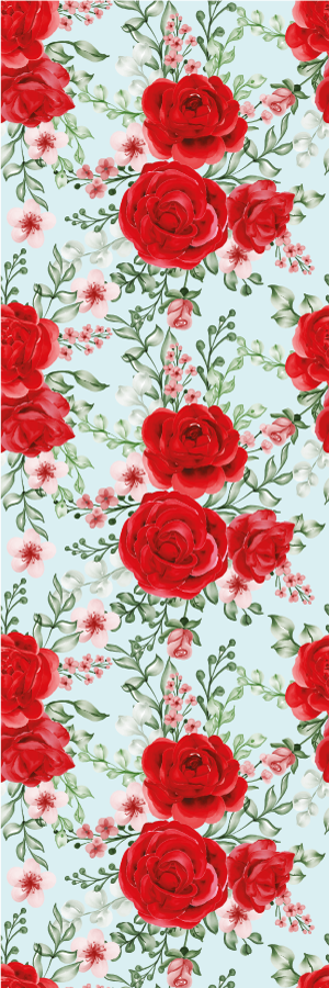 Tapete vinílico quarto estilo flores grandmillenial - TenStickers
