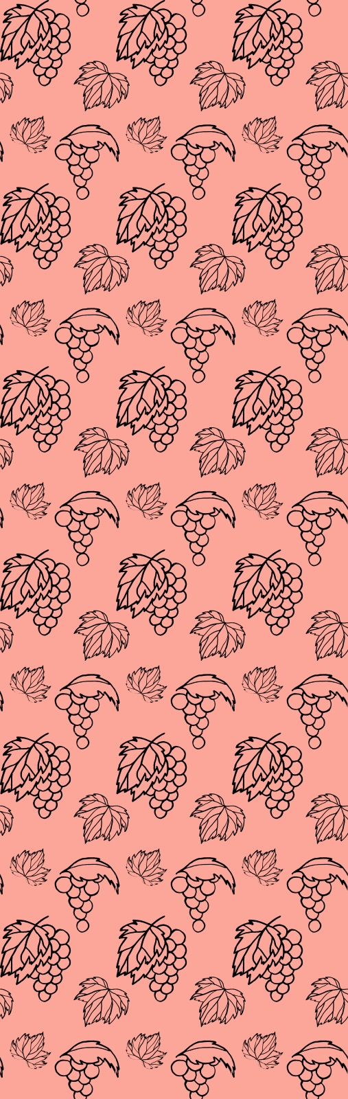 Tapete vinílico quarto design uvas rosas africano - TenStickers