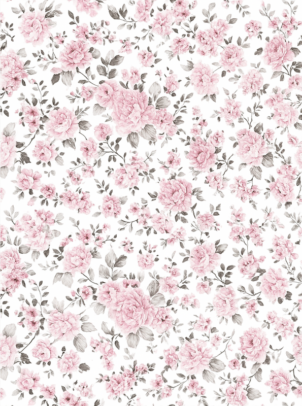 Tapete vinílico quarto flores grandes retrô - TenStickers