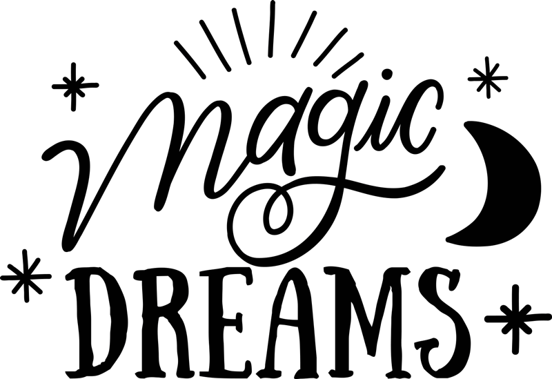 Tapete vinílico quarto sonhos mágicos - TenStickers