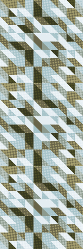 Tapete vinílico para escritório triângulos modernos - TenStickers