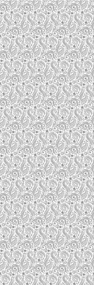 Tapete vinílico para escritório flores ornamentais vintage - TenStickers