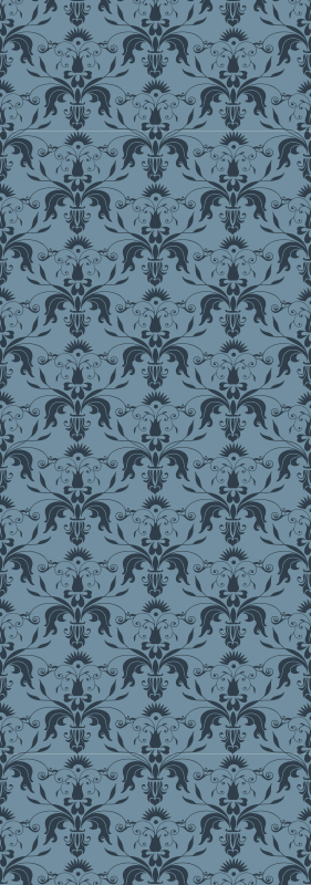 Tapete vinílico para escritório formas florais - TenStickers