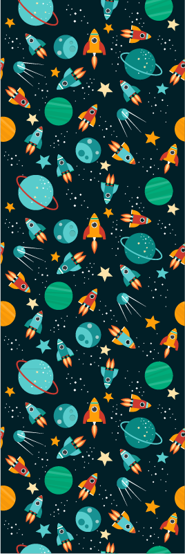 Tapete vinílico quarto para um espaço fofo para crianças - TenStickers
