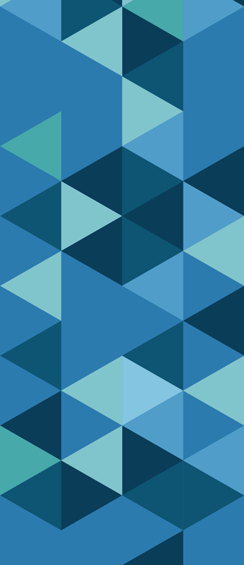 Tapete vinílico quarto quadrados geométricos azuis - TenStickers