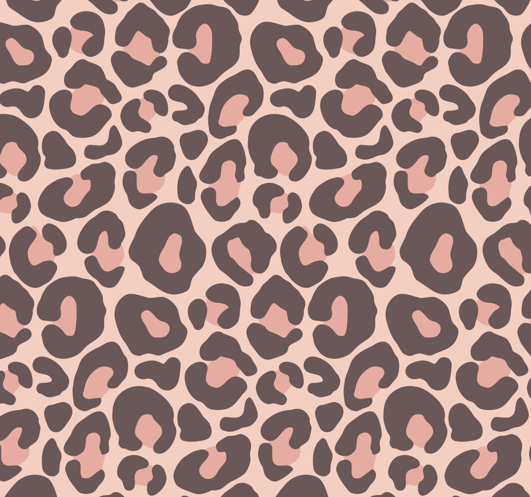 Tapete vinílico quarto estampa onça rosa - TenStickers
