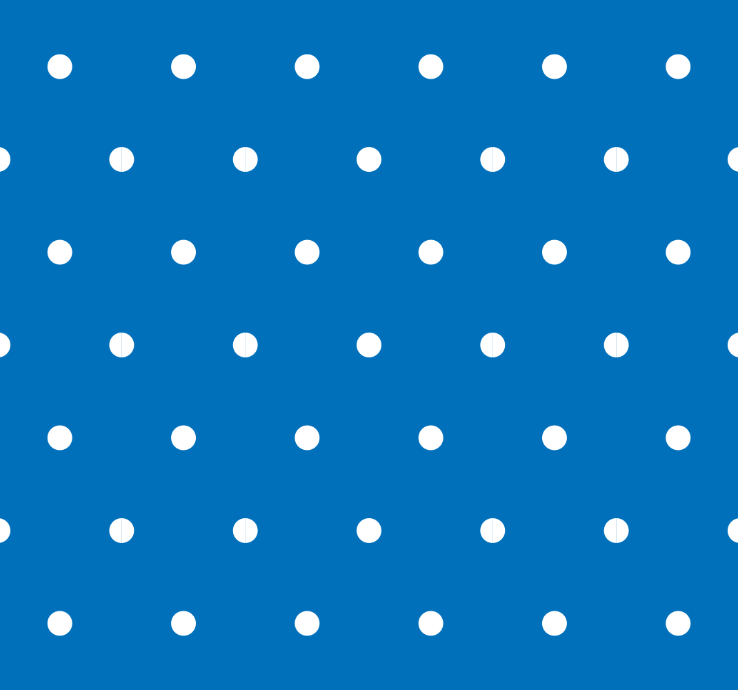 Tapete vinílico quarto com bolinhas regulares azuis - TenStickers