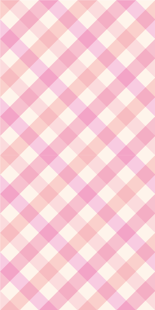 Tapete vinílico quarto padrão xadrez rosa - TenStickers
