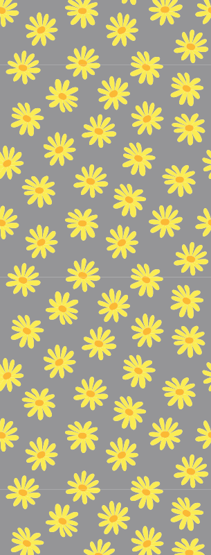 Tapete vinílico quarto amarelo calêndula - TenStickers