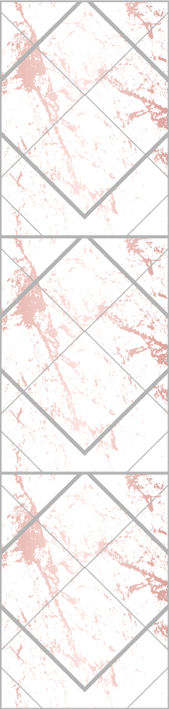 Tapete vinílico quarto contorno mármore rosa e cinza - TenStickers