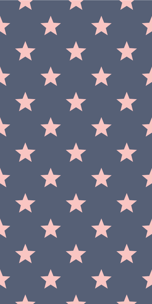 Tapete vinílico quarto estrelas rosas e cinzas - TenStickers