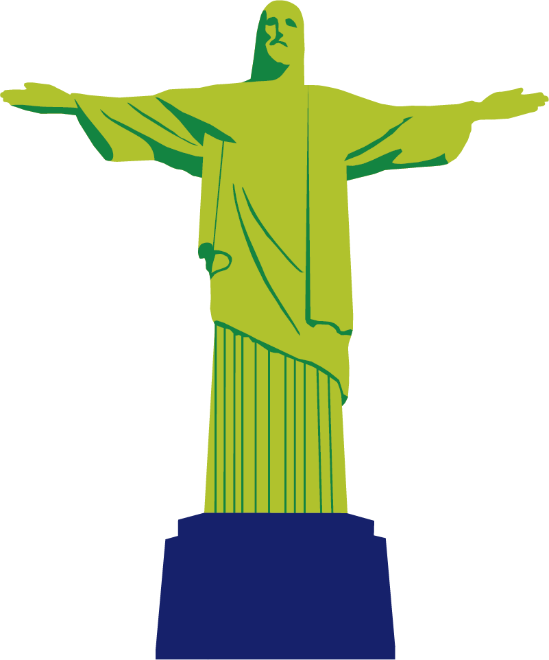 Tapete vinílico quarto cristo redentor - TenStickers
