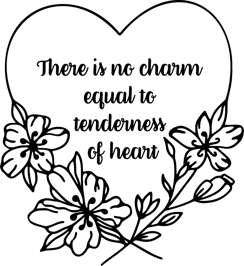 Tapete vinílico quarto coração de jane austen - TenStickers