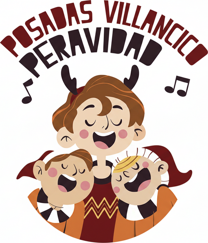 Tapete vinílico quarto posadas canção de natal - TenStickers
