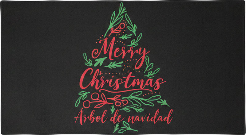 Tapete vinílico quarto Árvore de natal feliz natal - TenStickers
