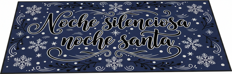 Tapete vinílico quarto noite silenciosa e santa - TenStickers