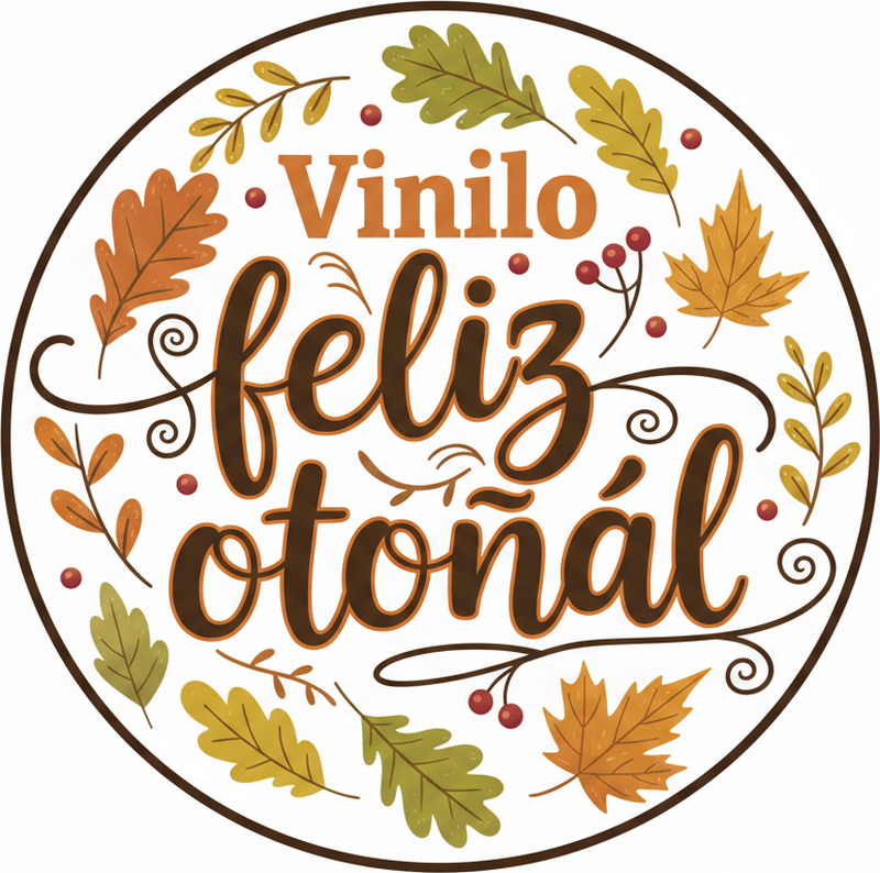 Tapete vinílico quarto folhas de outono - TenStickers