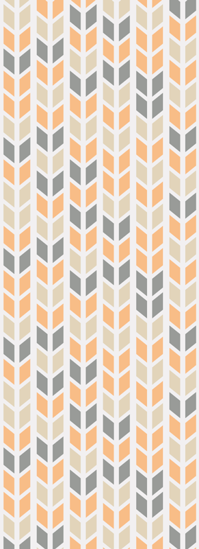 Tapete vinílico nórdico flores geométricas - TenStickers