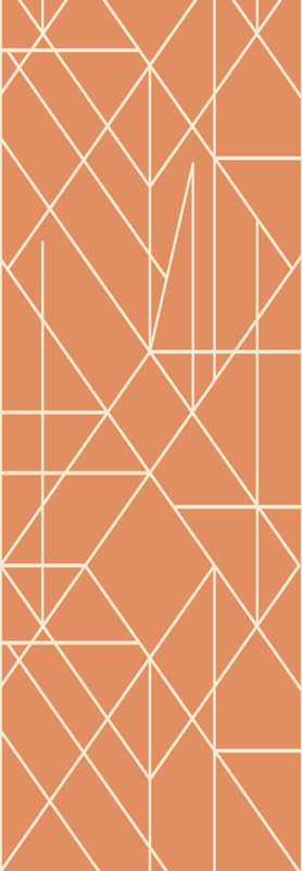 Tapete vinílico nórdico mosaico geométrico apex - TenStickers