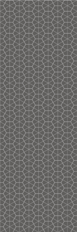 Tapete vinílico nórdico padrão hexagonal minimalista - TenStickers