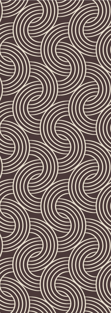 Tapete vinílico nórdico padrão marrom minimalista - TenStickers
