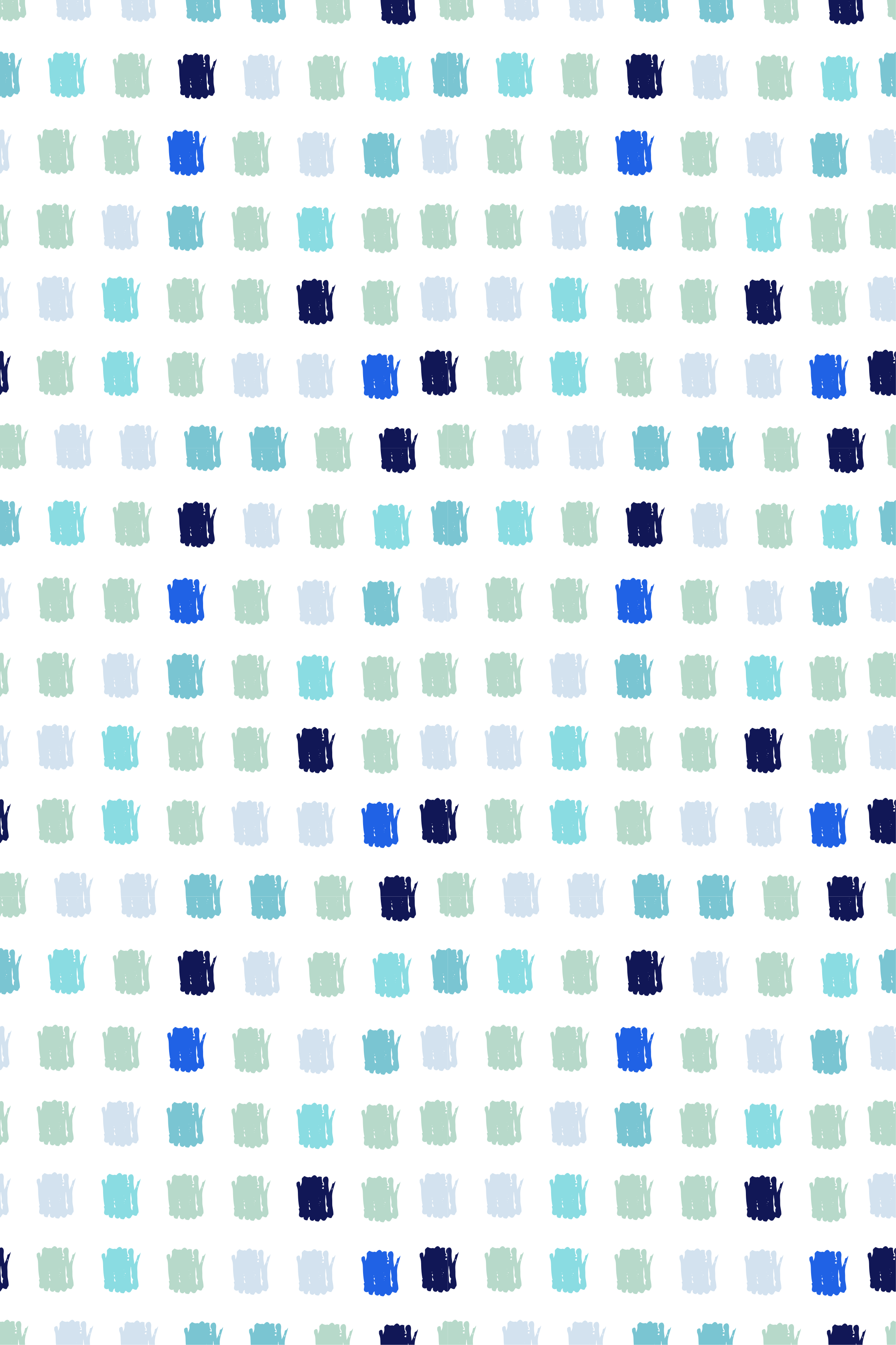 Tapete vinílico nórdico em pinceladas de azul - TenStickers