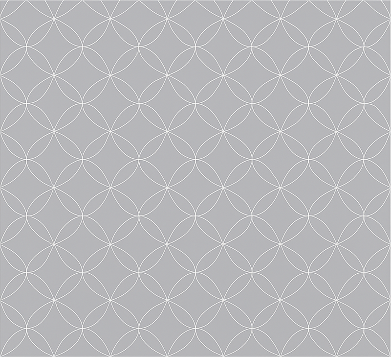 Tapete vinílico nórdico flores geométricas cinzas - TenStickers