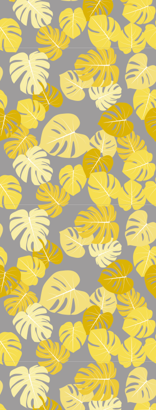 Tapete vinílico natureza folha de monstera pantone - TenStickers