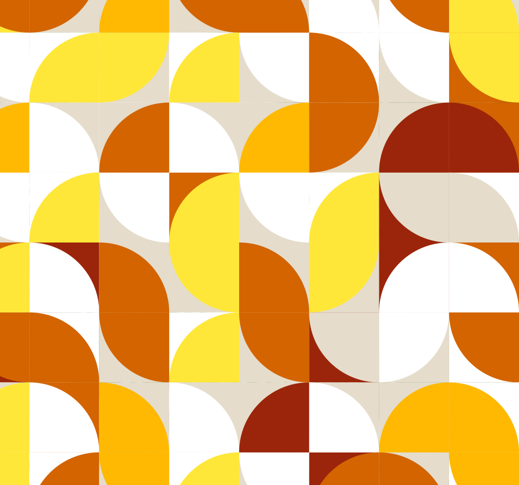 Tapete vinílico vintage laranja e amarelo - TenStickers