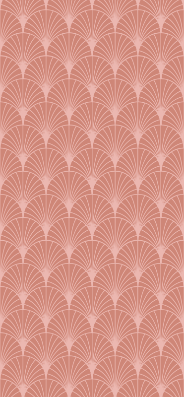 Tapete vinílico vintage padrão de palmeiras em rosa dourado - TenStickers
